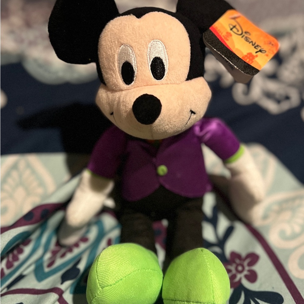 NWT: Disney Halloween Mickey Mouse Bean Plush